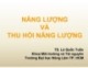 Bài giảng Năng lượng và thu hồi năng lượng