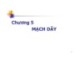 Bài giảng Điện tử số (Digital Electronics) - Chương 5: Mạch dãy