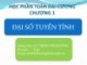 Bài giảng Toán đại cương: Chương 1.1 - TS. Trịnh Thị Hường