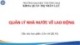 Bài giảng Quản lý nhà nước về lao động - Chương 0: Giới thiệu học phần
