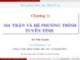 Bài giảng Đại số A1: Chương 1 - Lê Văn Luyện