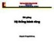 Bài giảng Thiết kế nguyên lý máy: Chương 6 - TS. Nguyễn Bá Hưng