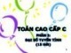 Bài giảng Toán cao cấp C: Phần 1 - Bùi Xuân Thắng