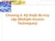 Bài giảng Mạng không dây - Chương 4: Kỹ thuật đa truy cập