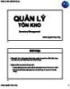 Bài giảng Quản lý sản xuất cho kỹ sư: Chương 7 - Nguyễn Thùy Trang