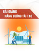 Bài giảng Năng lượng tái tạo