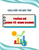 Câu hỏi và bài tập Thống kê kinh tế-kinh doanh
