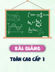 Bài giảng Toán cao cấp 1: Chương 3 - ThS. Nguyễn Thanh Hà