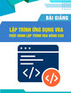 Bài giảng Lập trình ứng dụng VBA: Thực hành lập trình VBA nâng cao